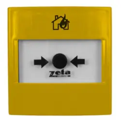 شستی اعلام حریق زرد ZETA مدل ZT-CP4/Y
