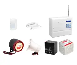 پکیج دزدگیر اماکن با تلفن کننده شهری و سیم کارتی فایروال مدل FIREWALL-F9
