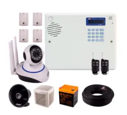 پکیج دزدگیر اماکن سایلکس مدلSG8-S تلفن کننده سیم کارتی سایلکس SILEX -SG8 پارادوکس  با دوربین
