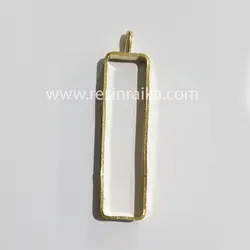 قاب برنجی مستطیل طلایی