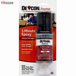 چسب اپوکسی دوکن 5 دقیقه‌ای سرنگی DEVCON epoxy