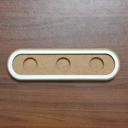 جا وارمری چوبی مستطیل لبه گرد