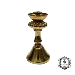 پایه ظرف شیپوری کوتاه (طلایی)