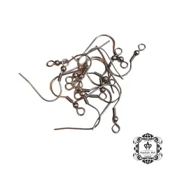 قفل گوشواره عصایی نقره ای (جفت)