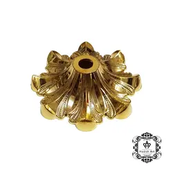 پایه ظرف مدل گل 8 پر (طلایی)