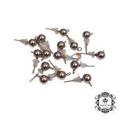 قفل گوشواره میخی نقره ای (جفت)