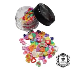 استیکر فیمو طرح قلب ( مخلوط )