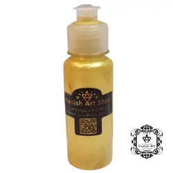 رنگ اکریلیک متالیک لیمویی