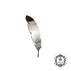 استیکر رزین طرح پر (نقره ای)