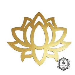 شابلون رزین طرح گل (طلایی)