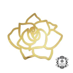 استیکر مقوایی طرح گل (طلایی)