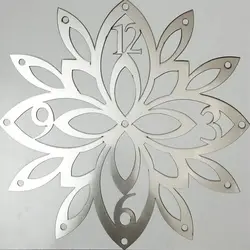 حلقه ساعت گل 12 پر (نقره ای)