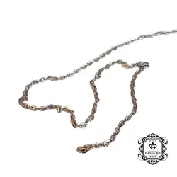 زنجیر آهنی رنگ نقره ای مدل دیپلمات