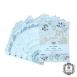کاغذ کلاسور خط دار رنگی کوچک