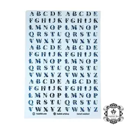 طلق هولوگرامی A5 حروف گلدار