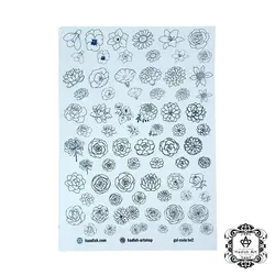 طلق هولوگرامی A5 طرح گل