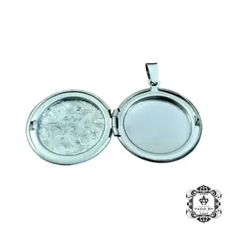 لاکت استیل نقره ای lo33