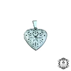 لاکت استیل نقره ای lo22