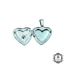 لاکت استیل نقره ای lo22