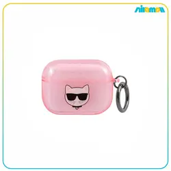 کاور کارل لاگرفلد مدل TPU Choupette Glitter مناسب برای Airpods Pro