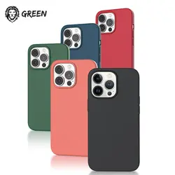 کاور سیلیکونی گرین لاین مدل Liquid Silicone مناسب برای گوشی موبایل اپل IPhone 13 Pro Max