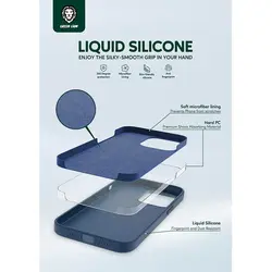 کاور سیلیکونی گرین لاین مدل Liquid Silicone مناسب برای گوشی موبایل اپل IPhone 13 Pro Max