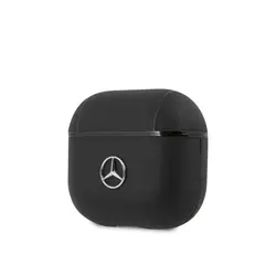کاور چرمی مرسدس بنز مناسب برای AirPods 3Mercedes-Benz Leather Case with Metal Logo for Airpods 3