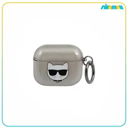 کاور کارل لاگرفلد مدل TPU Choupette Glitter مناسب برای Airpods 3Karl Lagerfeld TPU Choupette Glitter Case for Apple Airpods 3