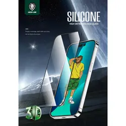 گلس گرین لاین مدل 3D Silicone HD مناسب برای گوشی موبایل IPhone 14 Pro