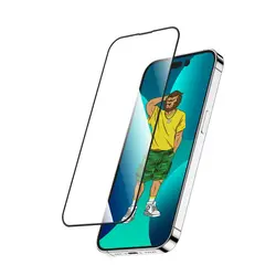 گلس گرین لاین مدل 3D Silicone HD مناسب برای گوشی موبایل IPhone 14 Pro