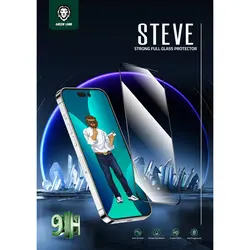 گلس گرین لاین مدل 9H Steve Glass Strong مناسب برای گوشی موبایل IPhone 14 Pro Max