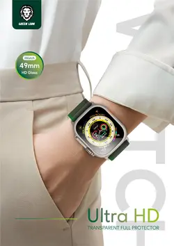 محافظ صفحه نمایش گرین لاین مدل Ultra HD مناسب برای اپل واچ 49میلی متری