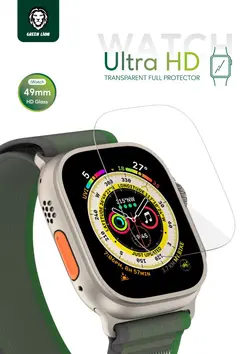 محافظ صفحه نمایش گرین لاین مدل Ultra HD مناسب برای اپل واچ 49میلی متری