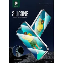 گلس گرین لاین مدل 3D Silicone HD مناسب برای گوشی موبایل iPhone 13 Pro Max/14 Plus