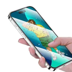 گلس گرین لاین مدل 3D Silicone HD مناسب برای گوشی موبایل iPhone 13 Pro Max/14 Plus