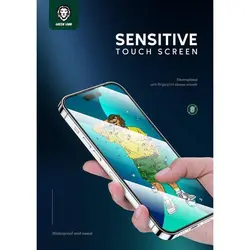 گلس گرین لاین مدل 3D Silicone HD مناسب برای گوشی موبایل iPhone 13 Pro Max/14 Plus