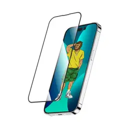 گلس گرین لاین مدل 3D Silicone HD مناسب برای گوشی موبایل iPhone 13 Pro Max/14 Plus