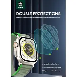 محافظ صفحه نمایش گرین لاین مدل Ultra Protector HD مناسب برای اپل واچ 49 میلی متری