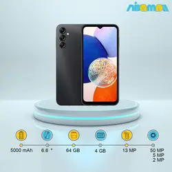 گوشی موبایل سامسونگ مدل Galaxy A14 دو سیم‌ کارت ظرفیت 64 گیگابایت و رم4 گیگابایت
