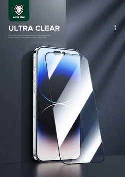 محافظ صفحه نمایش شفاف گرین لاین مدل 9H Steve HD مناسب برای گوشی موبایل  iPhone 15 Pro Max