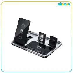 استند شارژر وایرلس و ساعت 4کاره گرین لاین مدل Charging Station 2