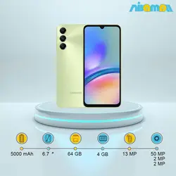 گوشی موبايل سامسونگ مدل Galaxy A05s دوسیم کارت ظرفیت 64 گیگابایت و رم 4 گیگابایت