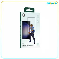 محافظ صفحه نمایش شفاف گرین لاین مدل 9H Crystal Shield مناسب برای گوشی موبایل Galaxy S24 Ultra