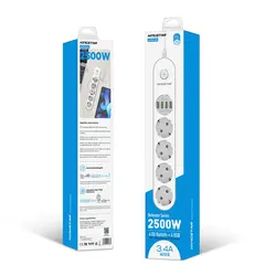 چند راهی برق و USB کینگ استار مدل KPS5120