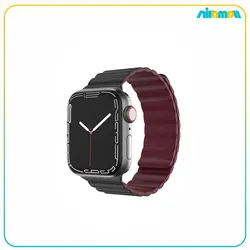 بند ساعت گرین لاین مدل Silicone Magnetic مناسب برای اپل واچ 42/44/45 میلی متری