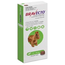 قیمت و خرید قرص ضد کک و کنه سگ براوکتو – Bravecto (10 تا 20 کیلو) - پرشین پت شاپ