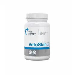 خرید تقویت کننده پوست و مو سگ و گربه VetoSkin برند Vet Expert - پرشین پت شاپ