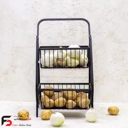سبد پیاز و سیب زمینی کالسکه 2 طبقه نوین