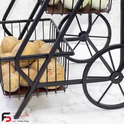 سبد پیاز و سیب زمینی کالسکه 2 طبقه نوین