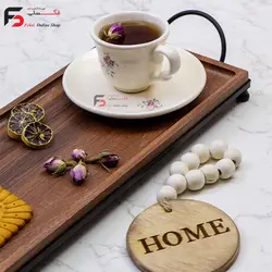سینی چوبی رولت خوری زمرد